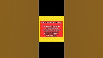 #shorts CONCEPT OF TERMINATING AND NON TERMINATING DECIMAL EXPANSIONS