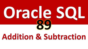 Oracle SQL Developer Tutorial For Beginners   89   Arithmetic Operations   Addition and Subtraction