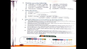 class 5 maths ch 2  the four operation part 1