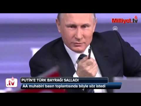 Putin'e Türk bayrağı sallayan kişinin kim olduğu ortaya çıktı