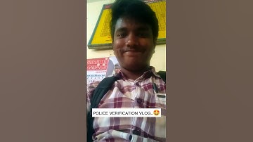 Police Verification Vlog🤩 #shorts #rajeshexplorer #passport #passportverification