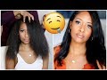 STRAIGHT HAIR ROUTINE! (Curly to Straight)