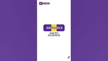 Align Text in adobe illustrator |  text alignment |  align text | illustrator tips