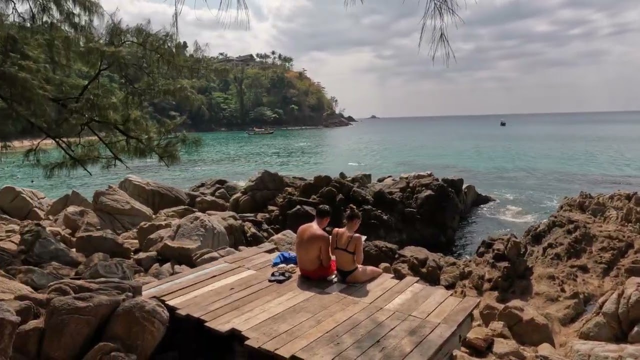 Thailand phuket banana Beach walk-through and snorkelling ￼￼￼