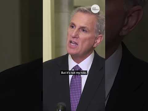 Kevin McCarthy defends George Santos: 'I'm standing by him' | USA TODAY #Shorts