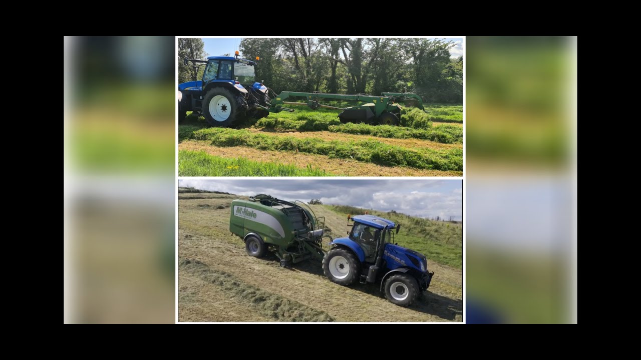 Silage 2020 Ciarán Woods ( 1 of those fields ) Mowing and baling