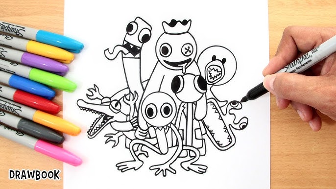 Blue Killed Rainbow Friends Roblox Coloring Page  Coloring pages, Coloring  pages for kids, Hard drawings