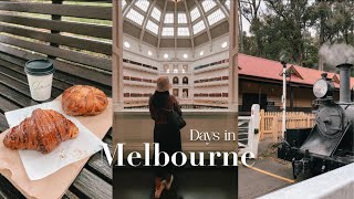 Melbourne Vlog | Puffing Billy  State Library Victoria, Museum, Hidden Gem Croissant Place