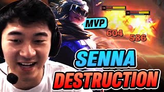 SHOWCASING HOW A SENNA SUPPORT CAN SOLO CARRY GAMES IN GM! | Biofrost