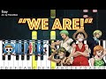Easy we are  one piece op1  piano tutorial