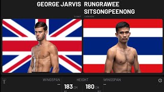 GEORGE JARVIS 🇬🇧VS🇹🇭 RUNGRAWEE #boxing #mma #ufc
