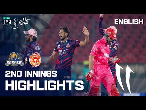 2nd Innings Highlights | Karachi Kings vs Islamabad United | English | M 25 | HBL PSL 11 | MZB1K