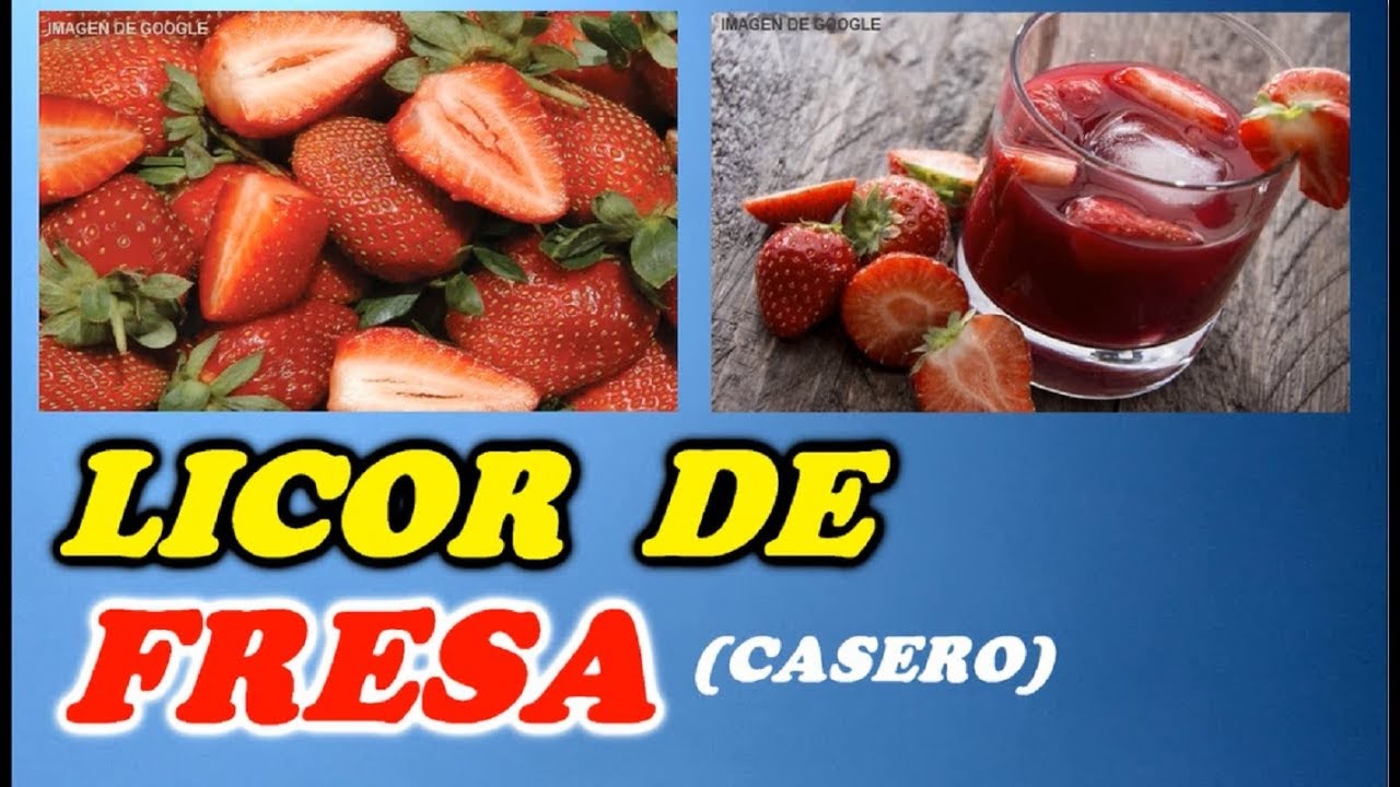 Cómo hacer LICOR DE FRESA CASERO. RECETA FÁCIL. STRAWBERRY LIQUEUR 