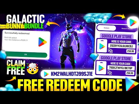 FREE REDEEM CODE (GALACTIC BUNNY BUNDLE) | HOW TO GET FREE REDEEM CODE | GOOGLE PLAY REDEEM CODE APP