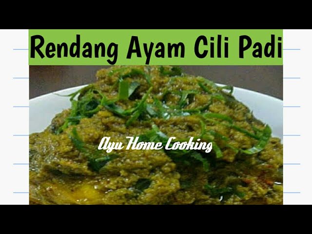 Resepi rendang ayam hijau negeri sembilan