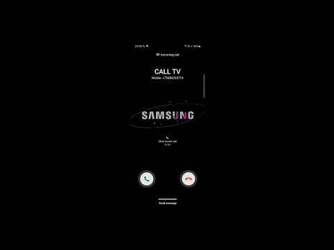 Samsung A22 Green Incoming Call (Screen Video)