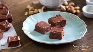 Raw, No-bake BROWNIES (without dates) (Vegan &amp; Paleo)