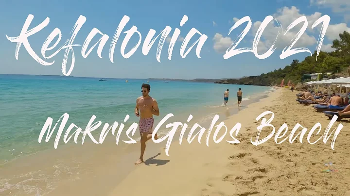 Kefalonia June 2021 Makris Gialos beach 4K Walking...