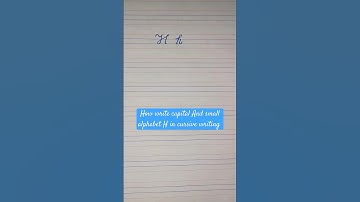How write capital And small alphabet H in cursive writing #cursivewriting #learnenglish #writing