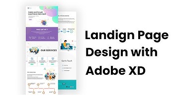 How to create Landing Page UI using Adobe XD || web design part-1
