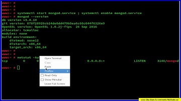 How To Install MongoDB Community Edition on OpenSUSE Leap 42.2