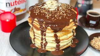 Fluffy Pancakes-وصفة البان كيك الأصلية بكل أسراره بمكونات بسيطة في متناول الجميع