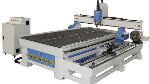 4 Axis 1325 Vacuum Table Woodworking CNC Router with Independent Diameter 300mm Rotary Axis Holder