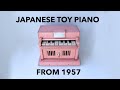 Japanese toy piano from 1957 has electric bells inside