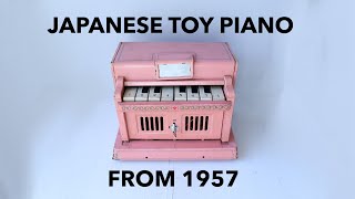 Japanese Toy Piano from 1957 has electric bells inside!