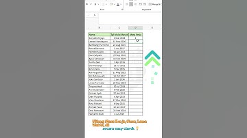 Hack - Hitung Selisih Tanggal di Excel! ⏳ #ExcelTips #excel #datedif #microsoftexcel #hack
