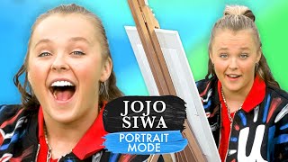 JoJo Siwa Paints A Portrait And Answers Questions About Chris Hughes & Her Career | Portrait Mode