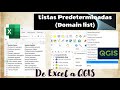Cómo crear DOMAINS o listas predeterminadas en QGIS
