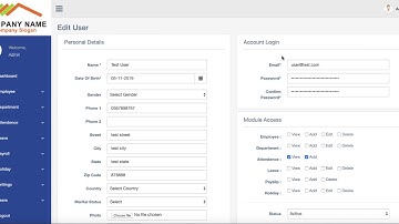 Add User in HR Payroll , Best PHP Payroll Management Software - phppayroll.com