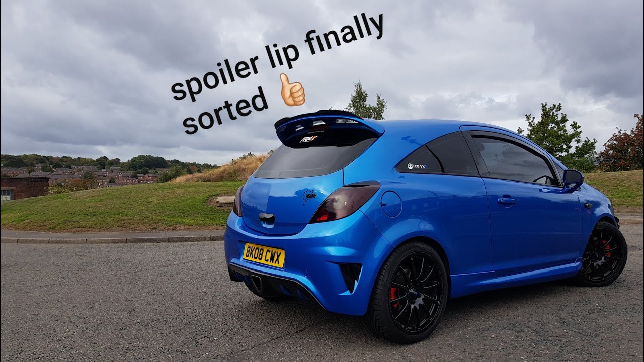 Sorting Out Corsa Vxr Spoiler Extension Youtube