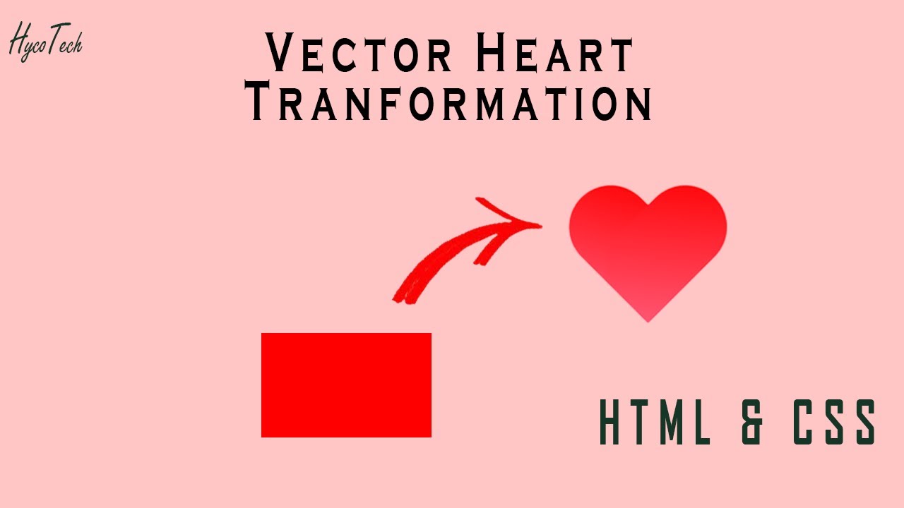 Red Heart Html Vector Red heart Transformation | VALENTINE HEART | Purely HTML & CSS ...