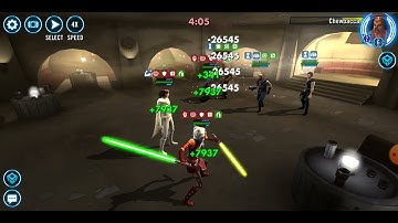 [3v3] Padme/Ahsoka/Barriss vs. Dash/Han/Chewie: 53 banners