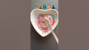 Guess the mixed color of Squid game2  #satisfying #colormixing #paintmixing