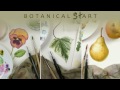 Watercolour techniques used for botanical art