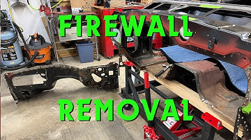 First Gen. Firebird Firewall Removal