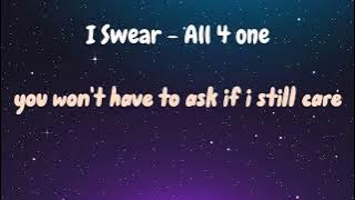i swear - all 4 one - lirik - lyrics