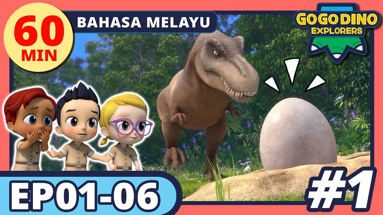【GOGODINO Musim 5】EP01-06 KOMPILASI | Bahasa Melayu | Kartun Anak | Dinosaur | Mainan | Lagu