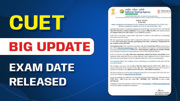 📢CUET Big Update Exam Date Released! | CUET Admit Card 2023 | CUET Exam Date 2023😱 #cuet2023