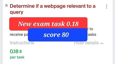 Determine if a webpage relevant to a query 0.18 | exam task 0.18 | toloka new task 0.18