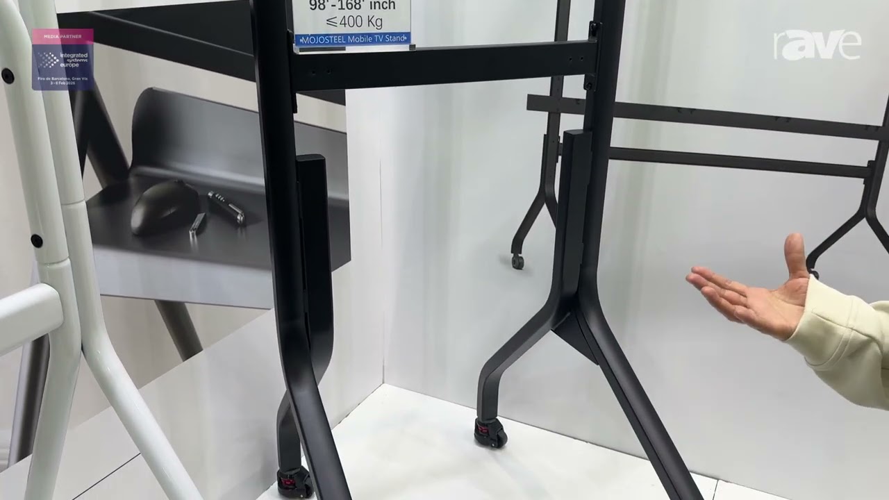 ISE 2026: MojoSteel Features LED TV Stand