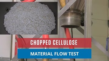 Chopped Cellulose | AirSweep Material Flow Test | Bin Discharger Working