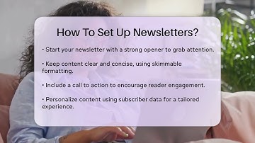 How To Set Up Newsletters? - TheEmailToolbox.com