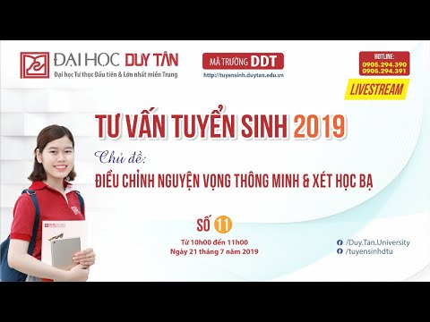 Livestream Tư vấn Tuyển sinh 2019 - Số 11