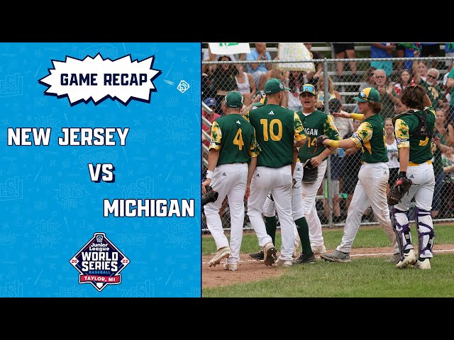 Game Highlights: Michigan defeats New Jersey  Junior League Baseball World  Series 