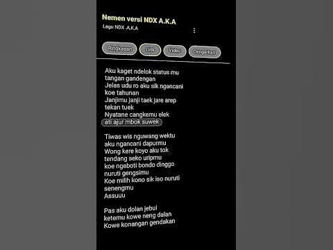 lirik google aku kaget delok statusmu tangan gandengan (nemen) jogja