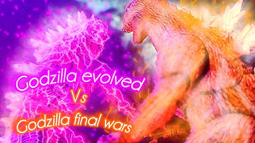 Godzilla evolved vs godzilla final wars | stop motion battle 